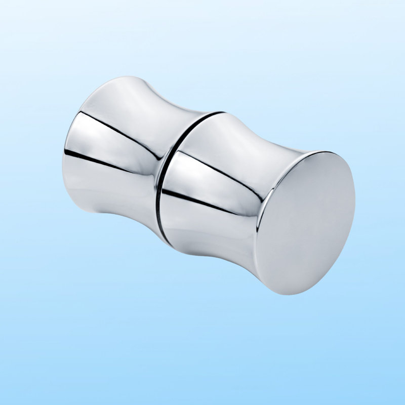 Bouton de porte de douche Emile, Chrome poli