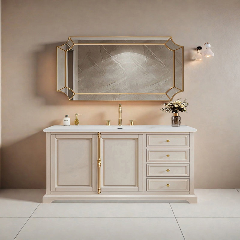 American modern style bathroom cabinet, 63""