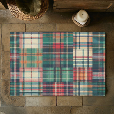 Tapis tressé Timeless Check Grids