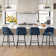 Cenko Set of 4 Upholstered 26.5'' Counter Stool