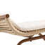 Ensemble de conversation en rotin 2 pièces avec coussins et plateau en bois d'acacia Carolyn-125318541