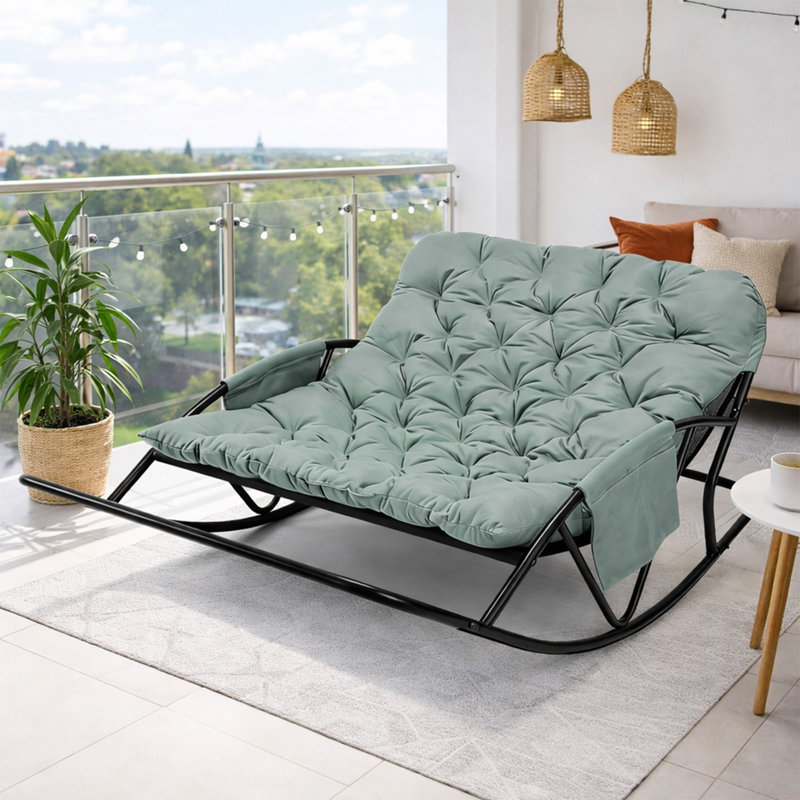 Metal Rocking Chair, Blue
