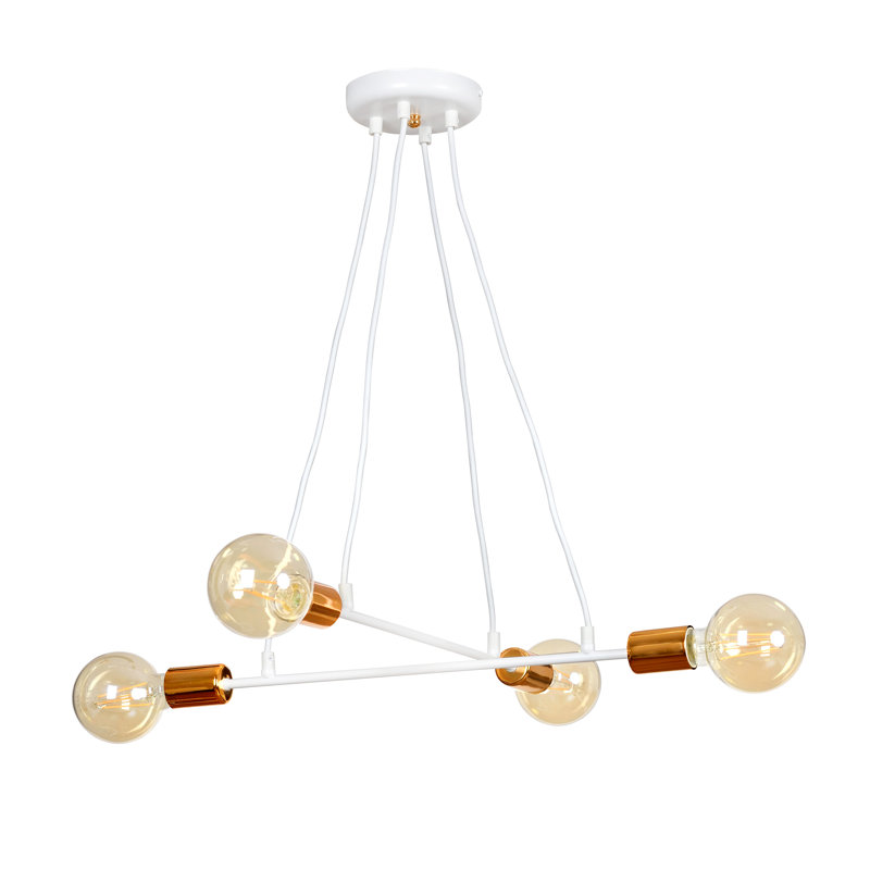 Mullen 4 - Light Cluster Pendant, White