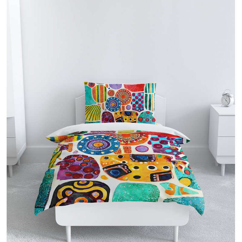 Modern & Contemporary Polyester Duvet Cover, Queen Duvet Cover + 2 Queen Shams