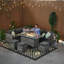 Barcelona Wicker 9 - Person Garden Lounge Set-1671932710