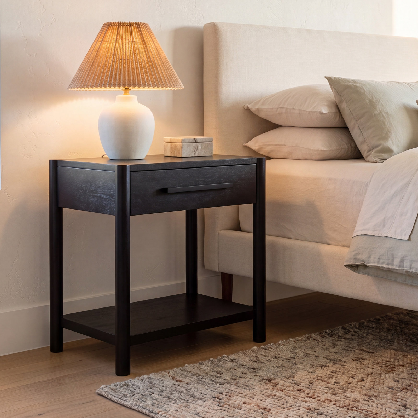 Denzel Mahogany Nightstand