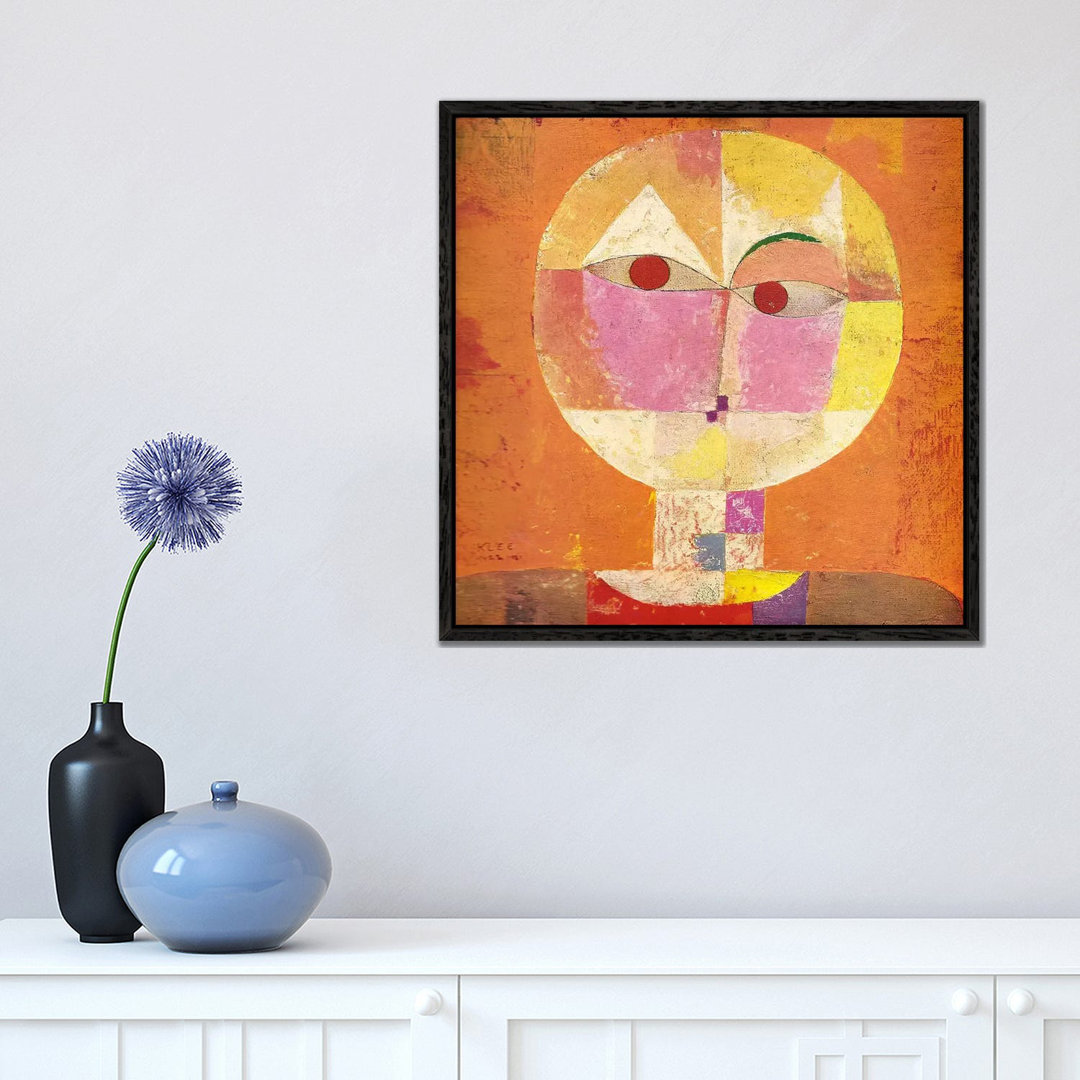 Senecio by Paul Klee - Floater Frame Painting on Canvas