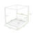 Wood Platform Bed with Support Slats and LED Light-1677671781