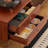 Retro solid wood storage TV cabinet