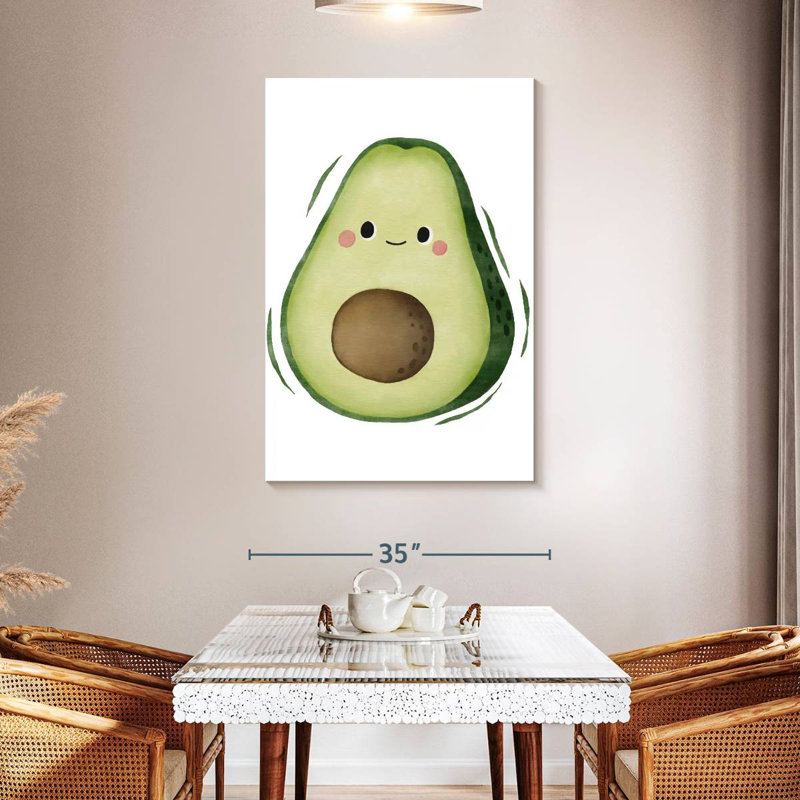 Yarlin Cute Avocado, 48" H x 32" W