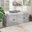 Banc de rangement avec 4 portes et tablettes réglables, banc à chaussures avec coussin amovible pour le salon, vestibule-351632604
