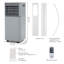Climatiseur portatif 8 000 BTU Gymax pour 230 pieds carrés avec télécommande incluse