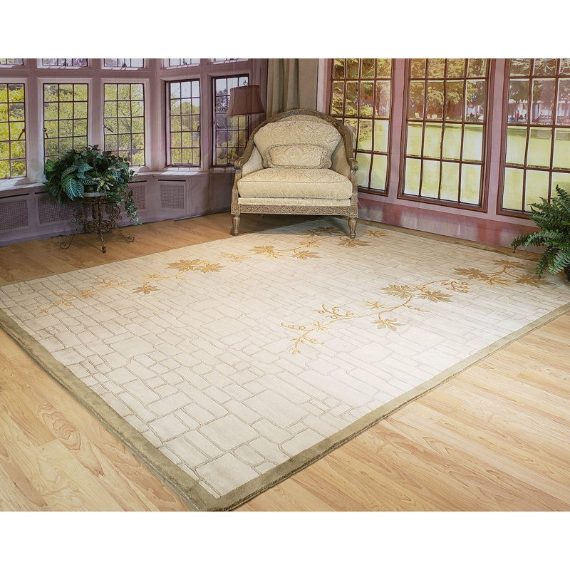 Neo Nepal Wool Floral Indoor Rug, Rectangle 7'6" x 9'6"