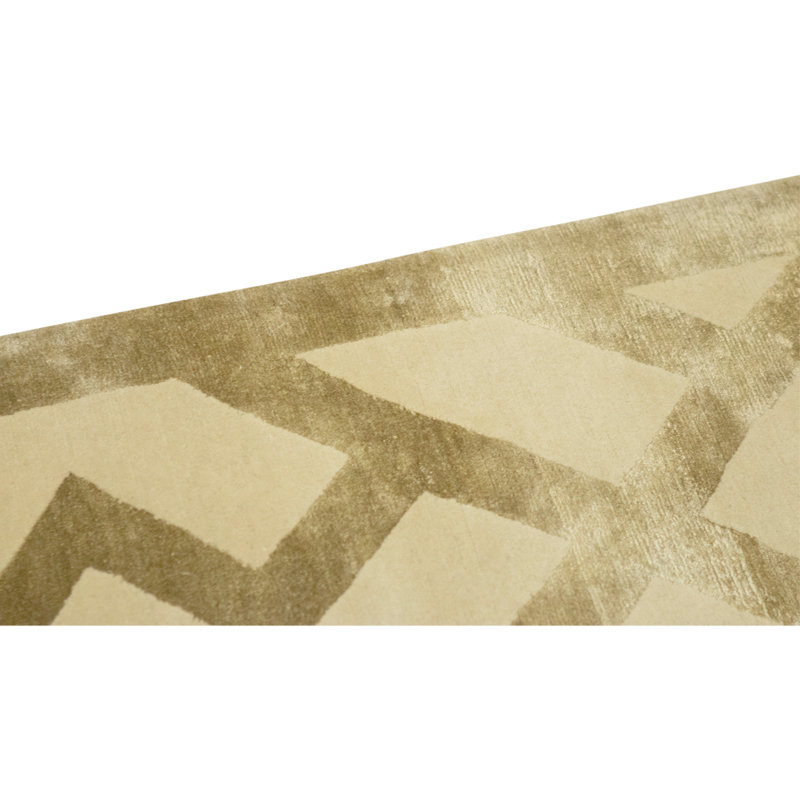 Handmade Silk and Wool Area Rug