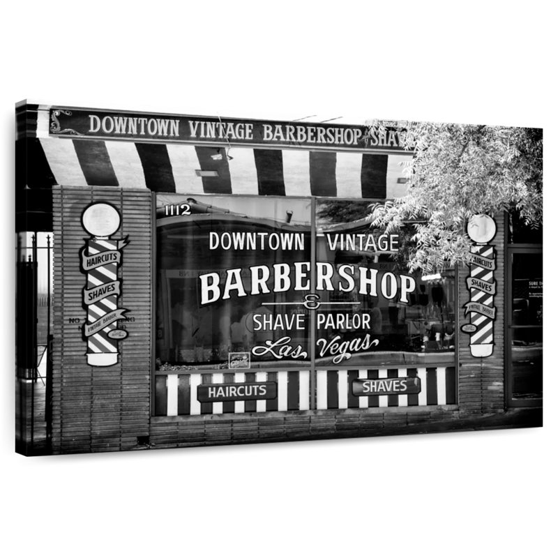 Lilie Barbershop Las Vegas, H 34 po x l 51 po