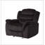 Design classique, tissu moelleux brun, fauteuil inclinable oscillant