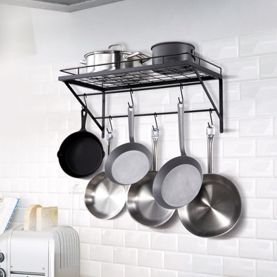 Steel Rectangle Wall Mounted Pot Rack