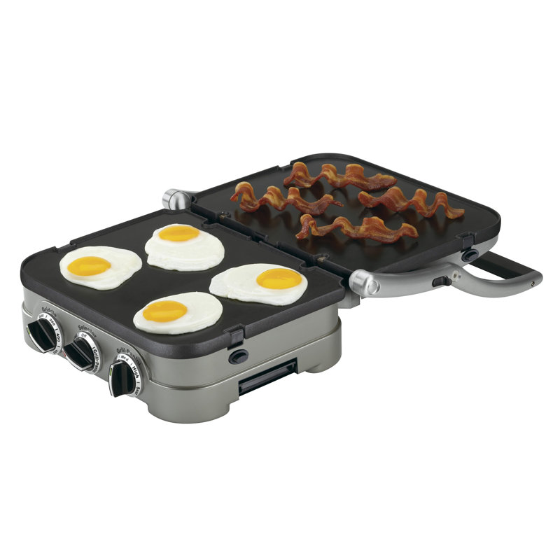 Cuisinart Stainless Steel Griddler, 5-in-1 Panini Press, Sandwich Maker & More