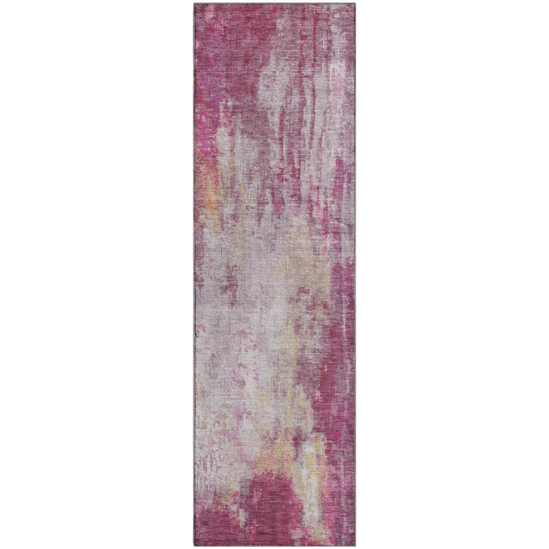 Premium Machine Washable Marasco AMF1640 Abstract Rug, Runner 2'3" x 7'6"