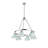 Felda 6 - Light Steel Dimmable Cone Chandelier-99998918-99998919