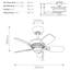 Cirincione 30cm Ceiling Fan with Light Kit