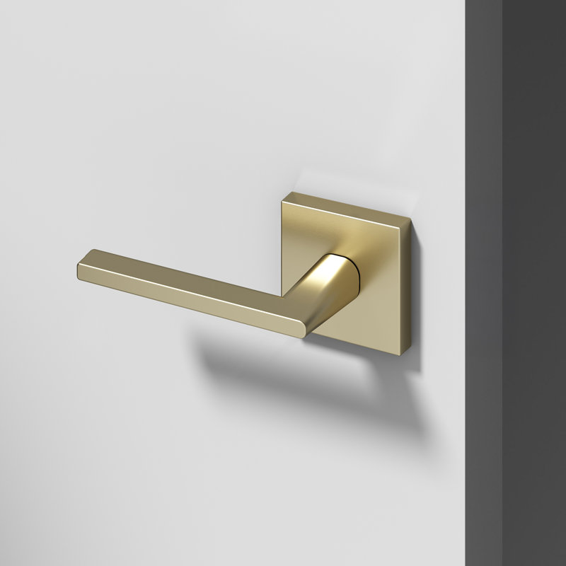Mirra Single Dummy Door Lever Modern Concealed Design Non-Turning for (Closet, Pantry or Hallway) – Sleek Minimalist Style in Brushed Champagne Gold