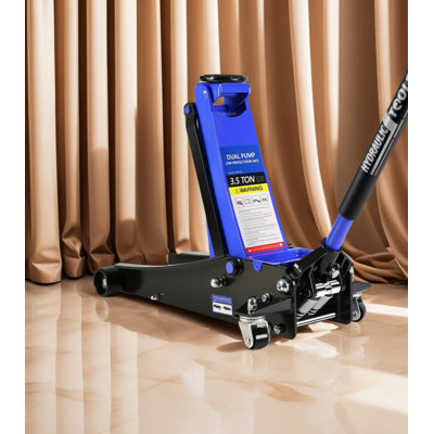 Hydraulic Floor Jack With Dual Pump Quickly Lifting Device