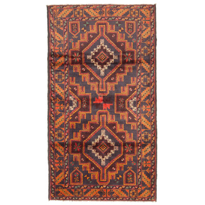 Tapis noir Zane 3 pi 7 po x 6 pi 7 po