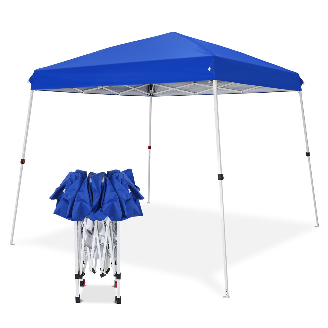 10 Ft. W X 10 Ft. D Pop Up Slant Leg Canopy COOS BAY Roof 