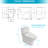 Dual Flush Ceramic Toilet With Material And User- Flushing System Smooth Glaze Function For Water Saving
