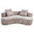 3 Seater Compression Sectional Sofa Couch-895050199