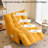 Ergonomic frosted velvet carbon steel recliner-1741646857