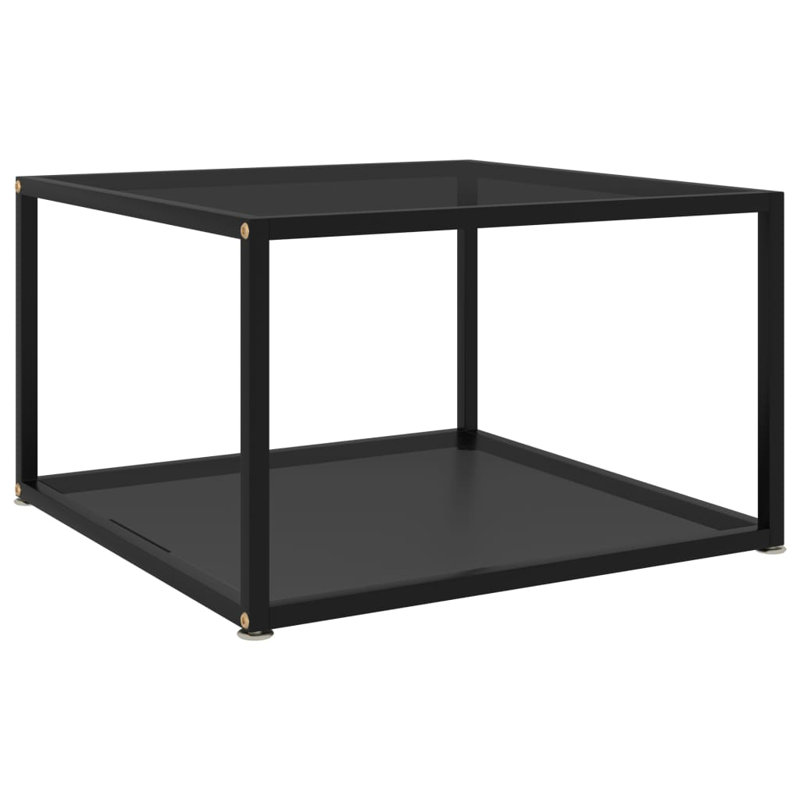 Table basse Frame, Noir, H 13,8 po x L 23,6 po x l 23,6 po, Noir