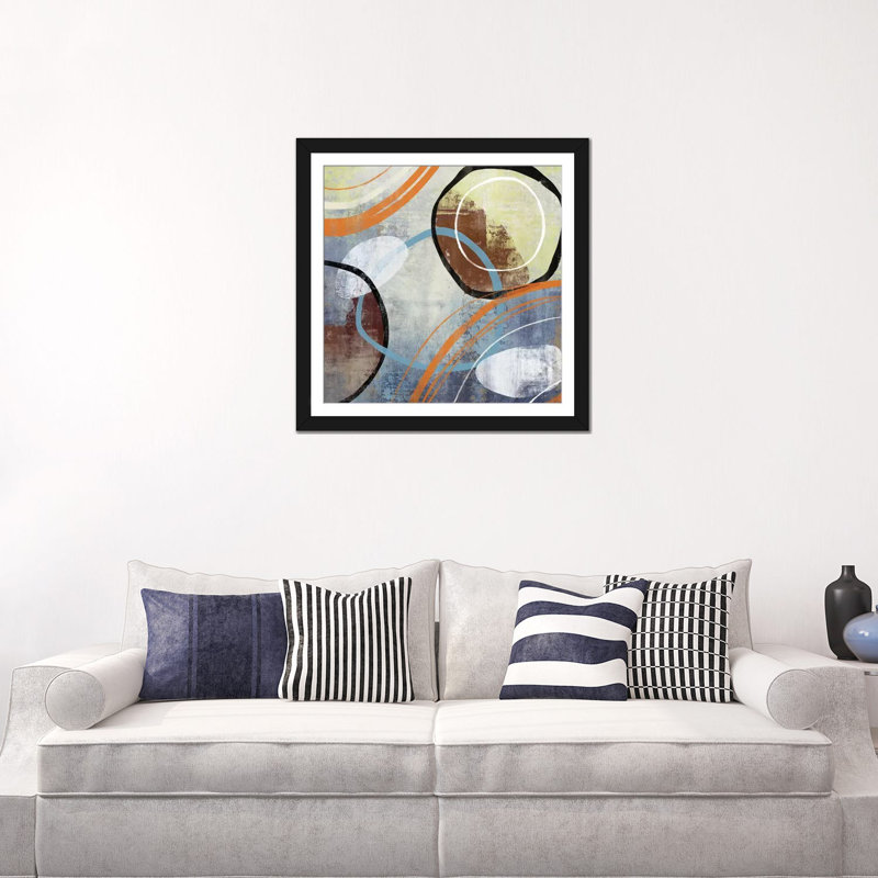 «Winter Play», reproduction sur toile, Papier d'art encadré noir, Blanc, H 24 po x l 24 po x P 1 po