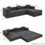 Canapé modulaire Corduroy à assise profonde de 108 po, aucun assemblage requis-1306048490