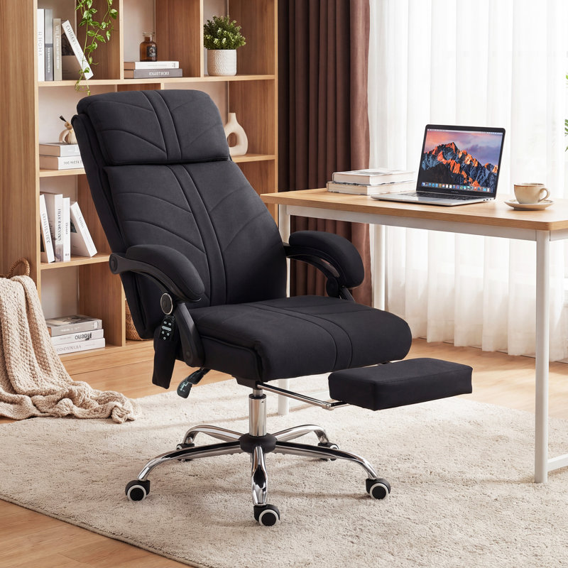 Latitude Run Aakas Office Chair, Grey - PU