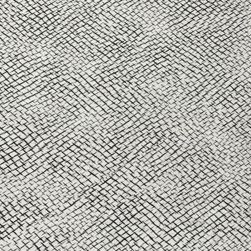 White Rectangular Synthetic Washable Area Rug 3' x 5'