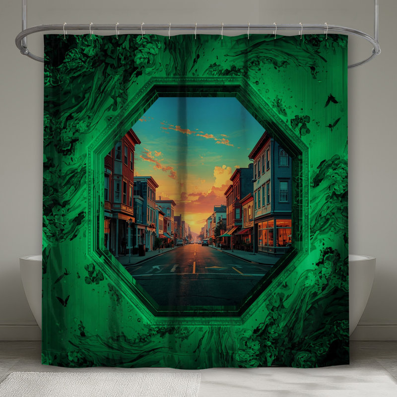 Rideaux de douche Sunset Urban, L 70 po x H 84 po