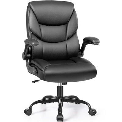 Chaise de bureau ergonomique à haut dossier avec accoudoirs réglables et soutien lombaire