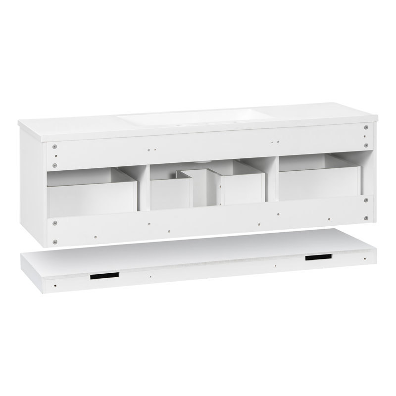 Meuble-lavabo moderne en MDF (doit inclure le meuble-lavabo et le lavabo)