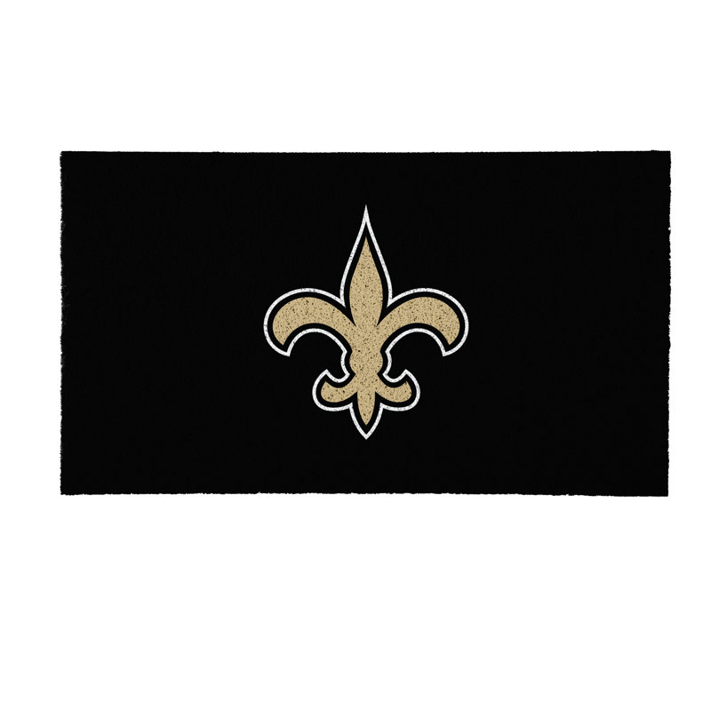 Tapis polychrome en PVC, 16 po x 28 po, New Orleans Saints