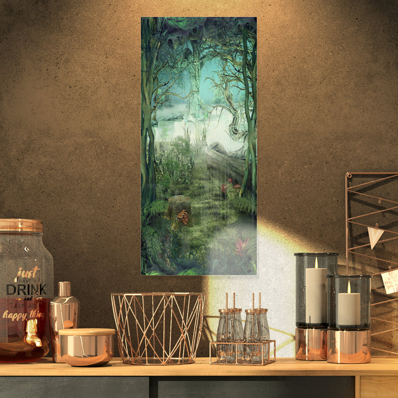 " Green Forest Glade ", 28" H x 12" W x 2" D