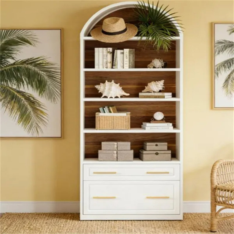Armoire de rangement à tablettes arquées Elegant
