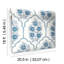 Double rouleau floral Peel & Stick-99469303