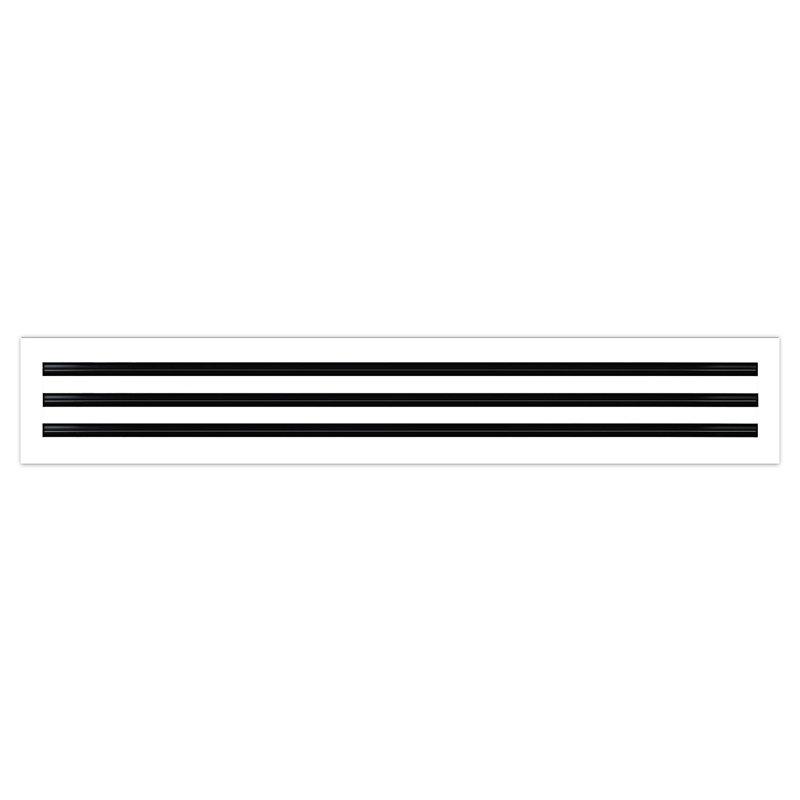 Buildmart - Couvercle de ventilation AC moderne 36 x 6 - Diffuseur à fente linéaire standard - Grille de registre / Taille: H 2 po x l 6 po x L 36 po