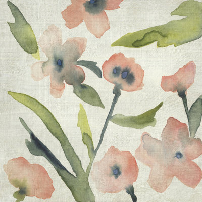 " Blush Pink Blooms II " by Chariklia Zarris Painting Print