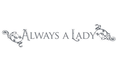 Décalcomanie murale "always a lady"