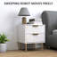 40cm W Engineered Wood Bedside Table-1433129013