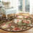 Hollander Floral Handmade Tufted Wool Brown Area Rug-21460068