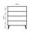 15 Pairs Freestanding Decorative Shoe Storage Cabinet